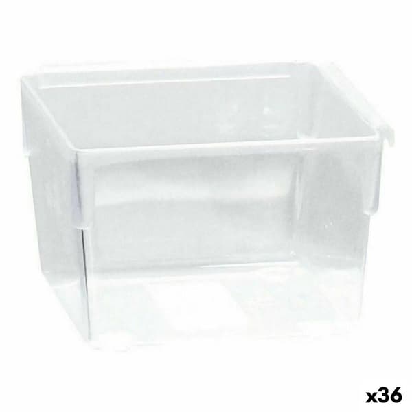 Allsidig låda Modulär Transparent 8 x 8 x 5,3 cm (36 antal)