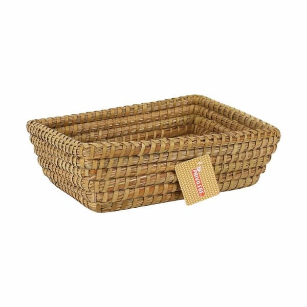 Multifunktionell korg Privilege Korne Brun vide Rektangulär 30 x 23 x 9 cm (12 antal)
