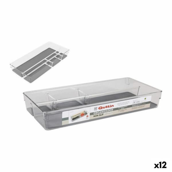 Lådorganiserare Quttin Non-Slip 39,8 x 18,5 x 6 cm (12 antal)