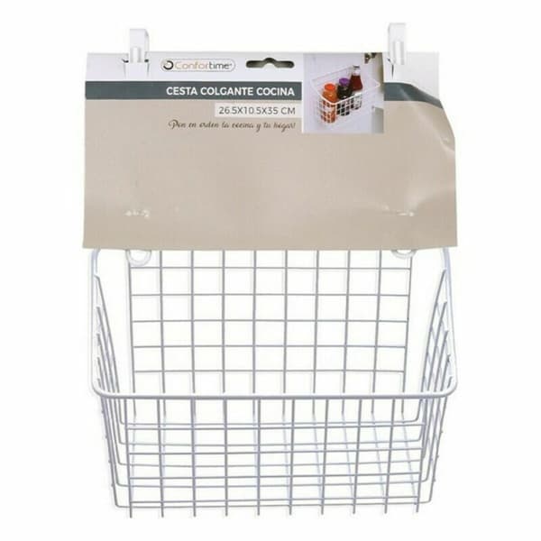 Multifunktionell korg Confortime Aluminium 7,5 x 12,5 x 24,5 cm (12 antal)