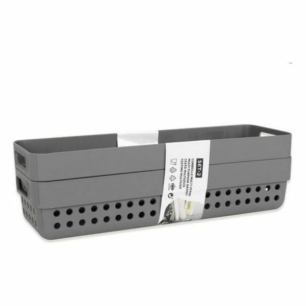Multifunktionell korg Confortime 144888 24 x 7,5 x 5 cm 24 x 7,5 x 7 cm 2 Delar (36 antal)