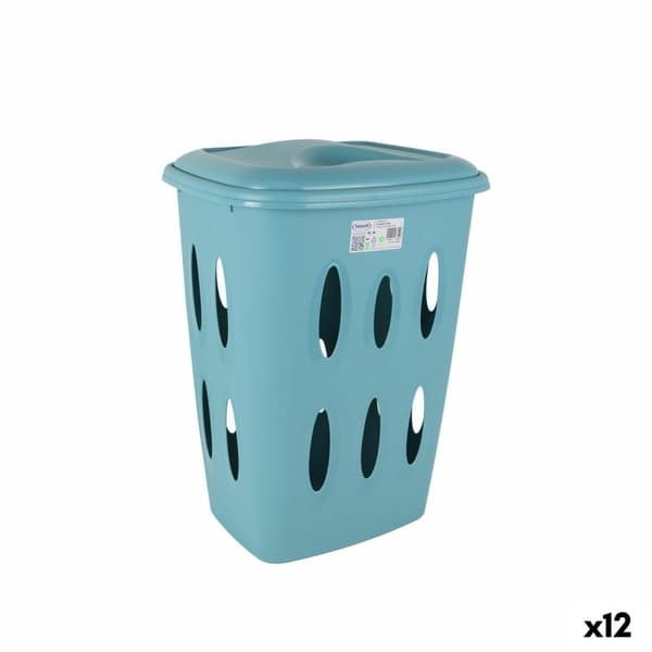 Tvättkorg Tontarelli Laundry Blå 41 x 33,2 x 54,5 cm (12 antal)