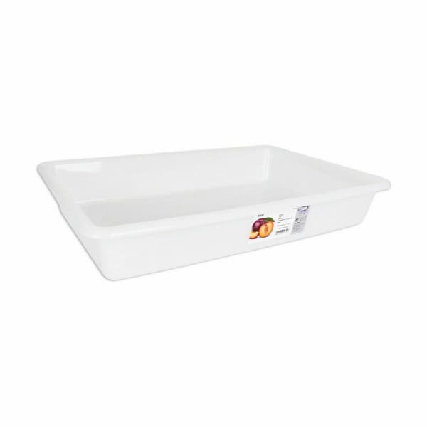 Uppsättning av arrangörsbrickor Dem Bob Vit 8,6 L 50 x 34 x 8 cm (12 antal)