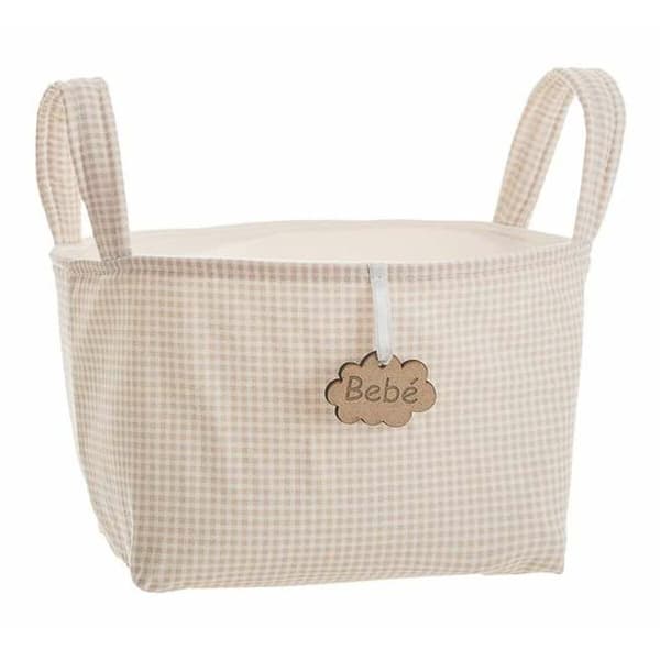 Korg Vichy Brun Med handtag 17 x 13,5 x 20 cm