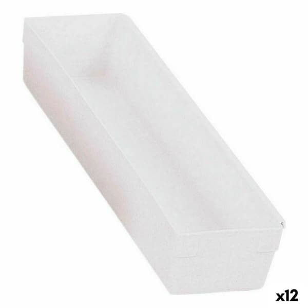 Allsidig låda Modulär Vit 30,5 x 8 x 5,3 cm (12 antal)