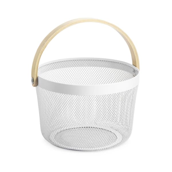 Multifunktionell korg Confortime Trä Metall 25,5 x 17,5 cm (6 antal)