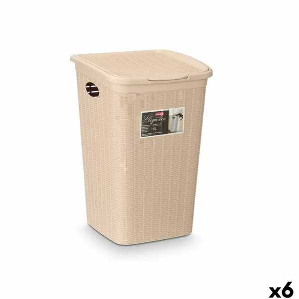 Hinkbehållare Stefanplast 30084 Kräm Plast 50 L 36 x 54,5 x 38 cm (6 antal)