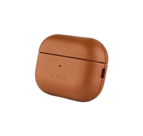 Kiinteä, kuulokekotelo MagSafe-tuella, Apple AirPods Pro 2/Pro 2 (USB-C), ruskea, nahka