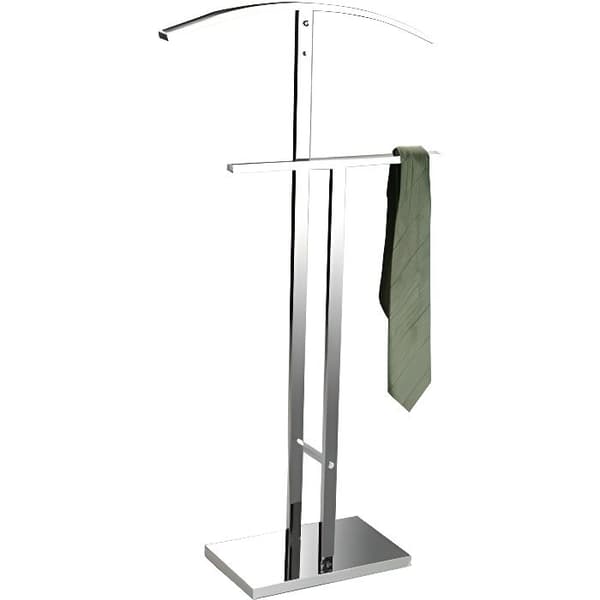 Lund Multifunctional Betjänad Rack - 100 x 20 x 52 cm - Stål Klädställ - Silver - Versa