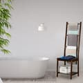 Miniatyrbild 5 av 6: Relaxdays Handdukshållare Bath Betjänad Sovrum Omklädningsstol Bambu 133x40x42cm, Mörkbrun
