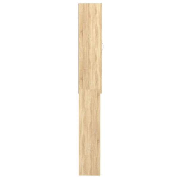 vaskemaskineskab 64x25,5x190 cm sonoma-eg