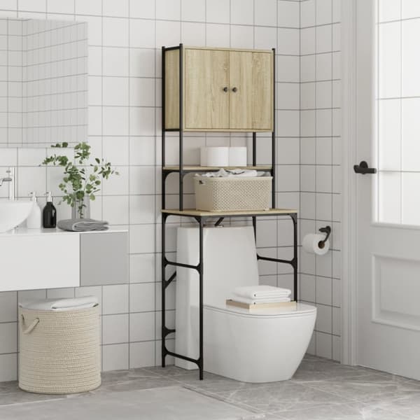 vaskemaskineskab 68x48,5x194 cm sonoma-eg