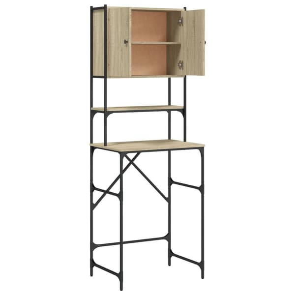 vaskemaskineskab 68x48,5x194 cm sonoma-eg