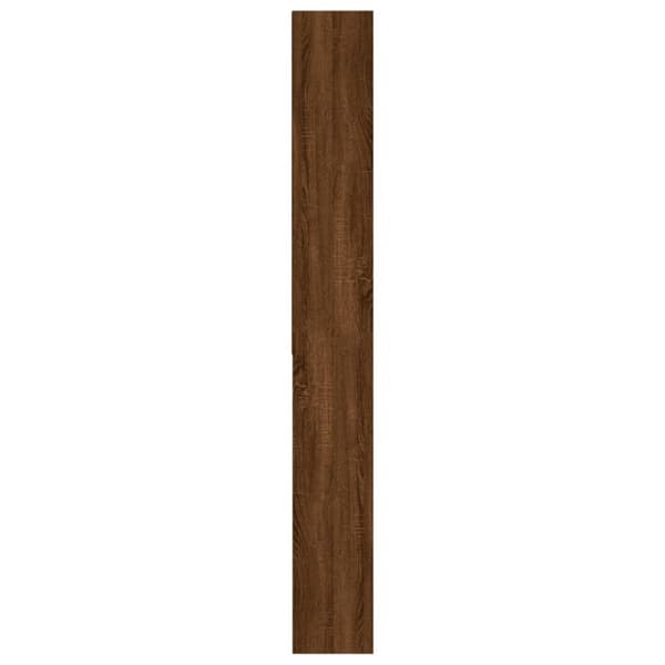 Tvättmaskinsskåp brun ek 64x24x190 cm