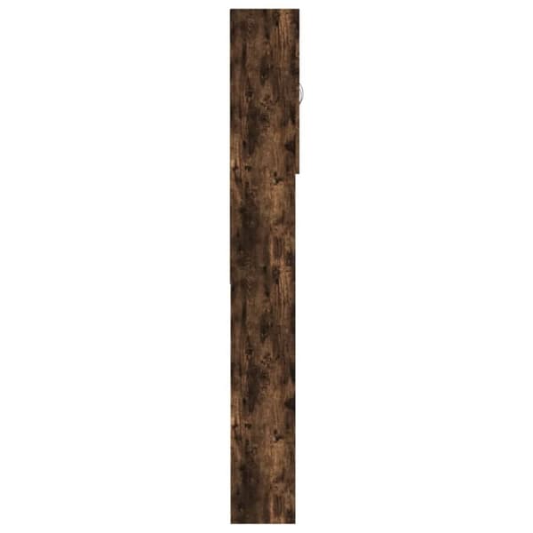 Tvättmaskinsskåp rökfärgad ek 64x25,5x190 cm