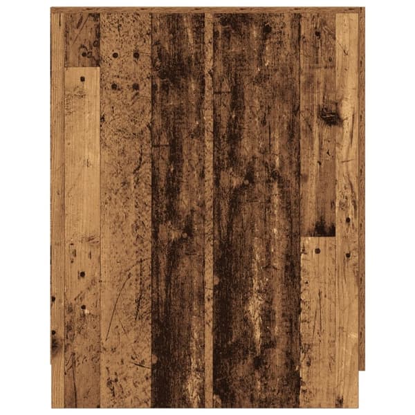 Tvättmaskinsskåp åldrat trä 70,5x71,5x91,5 cm