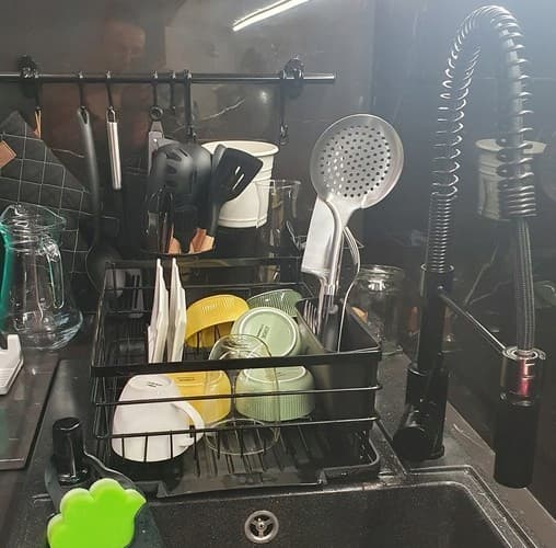 BEMI DISH DRAINER BRICKA BESTÄCK DRAINER BRICKA SVART