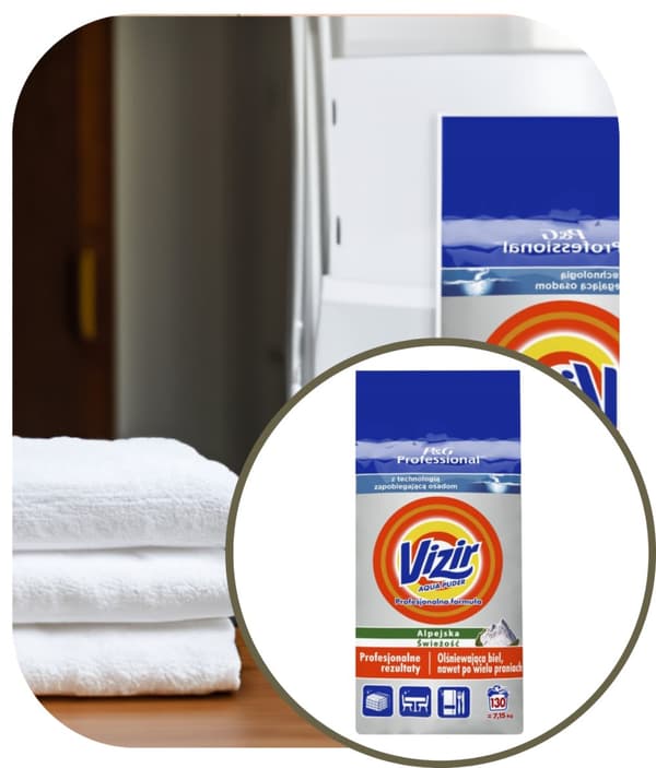 Vizir pulver 7,15 kg Alpine Fresh til hvidvin