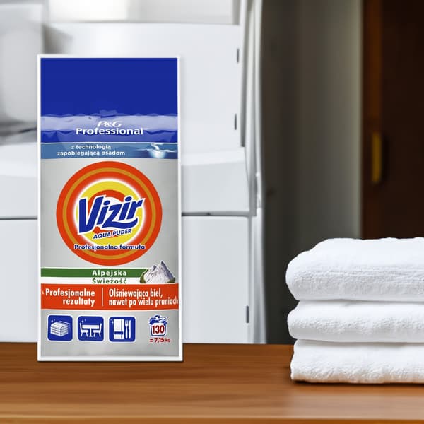 Vizir pulver 7,15 kg Alpine Fresh til hvidvin