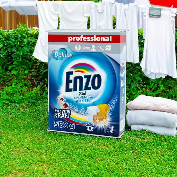 Enzo Pulver 560g til hvid/universal