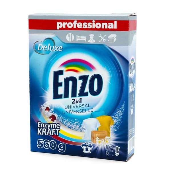 Enzo Pulver 560g til hvid/universal
