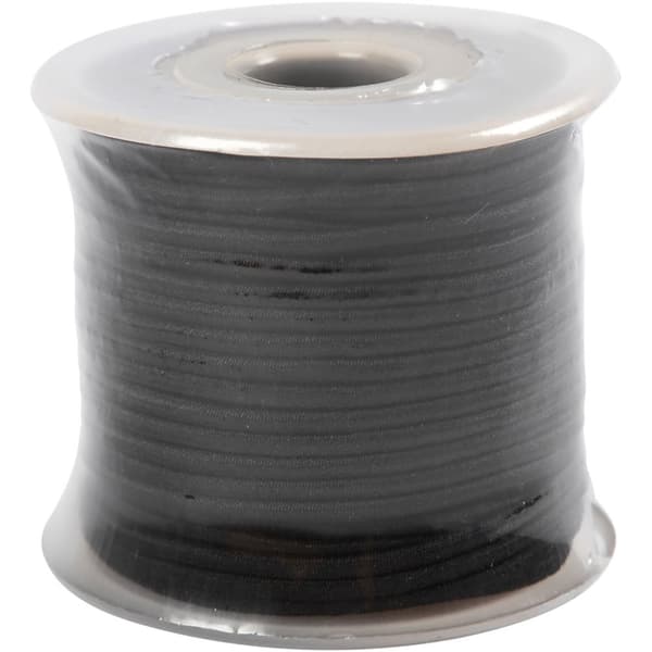 Snöre Elastisk 2 mm x 25 m Svart