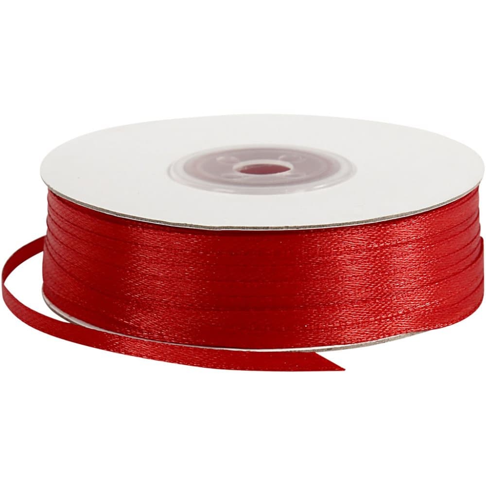 Sidenband 3 mm x 100 m Röd