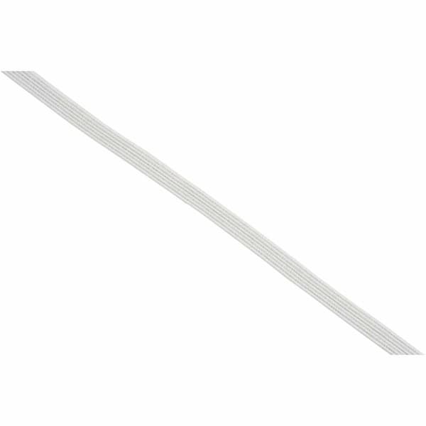 Resårband 6 mm x 50 m Vit