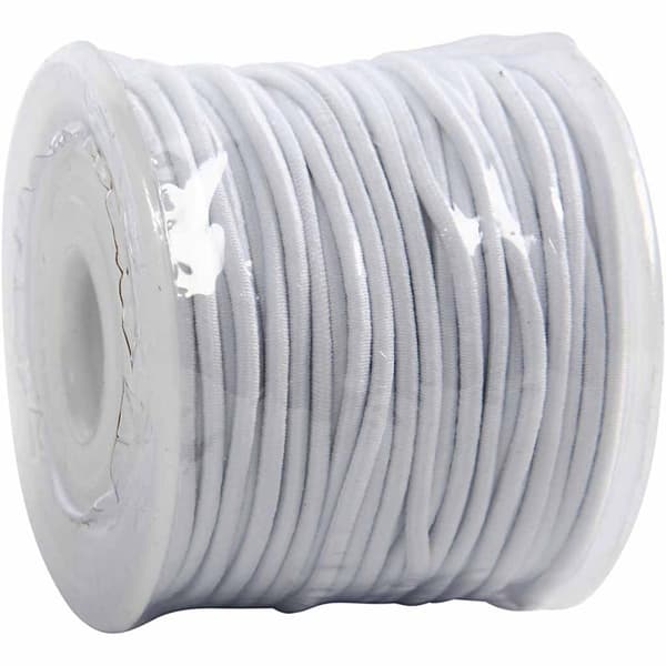 Snöre Elastisk 2 mm x 25 m Vit