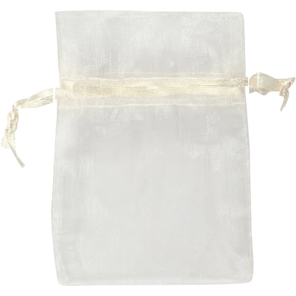 Organzapåsar Råvit 7x10 cm 10-pack Happy Moments