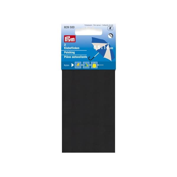 Reparasjonslapper Nylon 6,5 x 14 cm 1 stk. Sort Prym