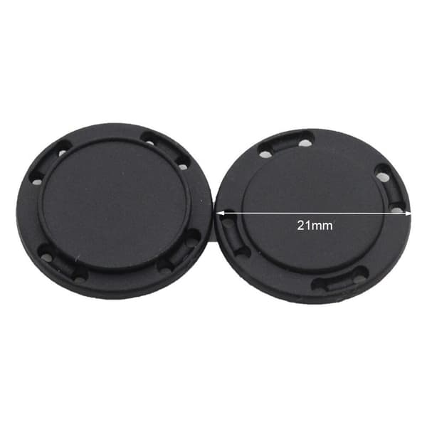 Magnetisk knap - sort - 22 mm