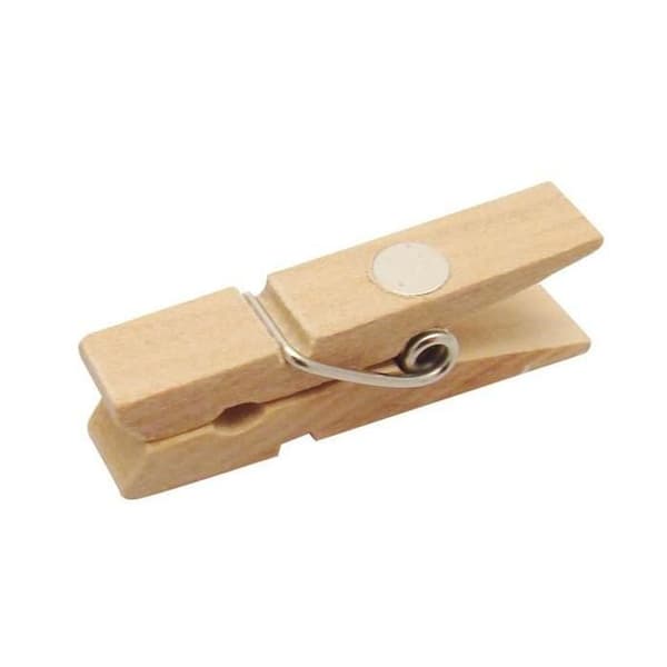 8 minirosa magnetiska klädnypor 3,5 cm