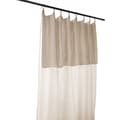 Miniatyrbild 2 av 6: Justerbar gardin + 8 klämringar "Gaîa" 140 x 300 cm "Cotton Gauze" - Gaïa Pampa