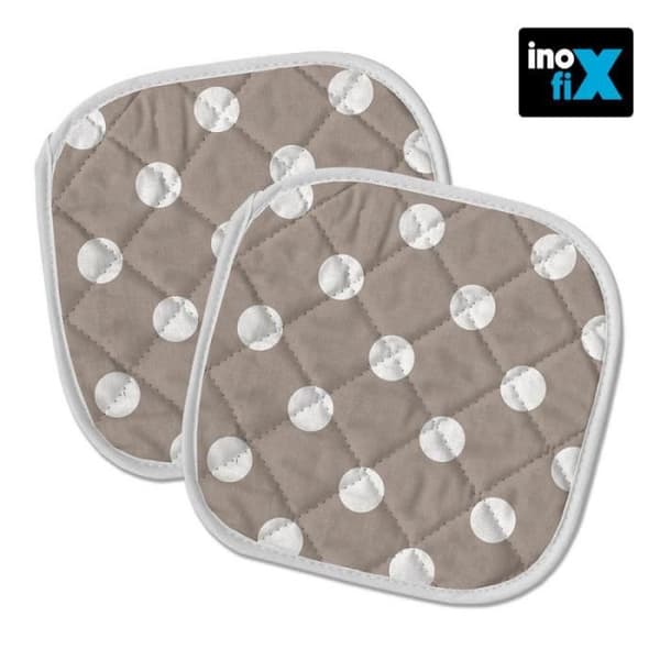 Vadderad kökstång 20x20cm prickar. inofix.