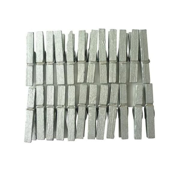 24 mini klämmor i silver