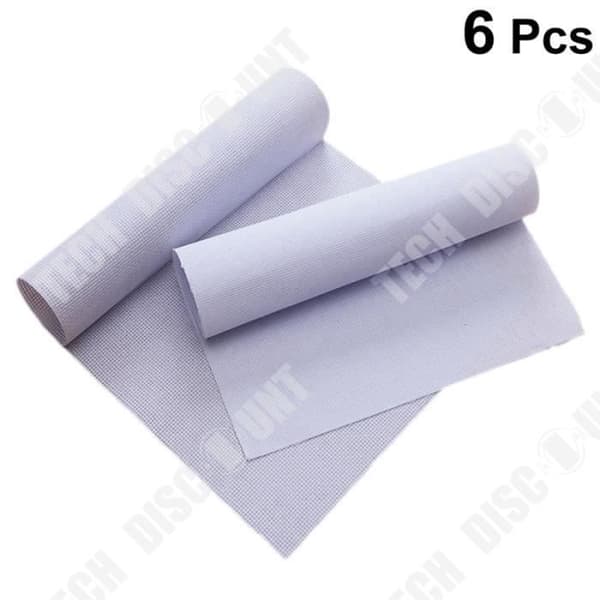 TD® 6 st 14CT vit korsstygn tyg Handarbete DIY broderi tyg Reserv aida tyg