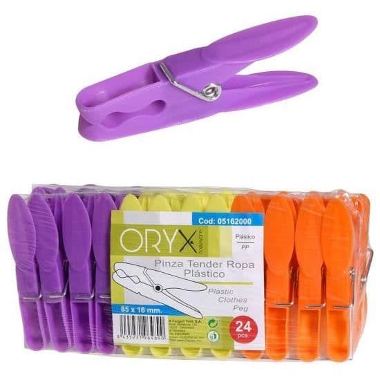 Klädnypor av plast (pack 24 Pz)