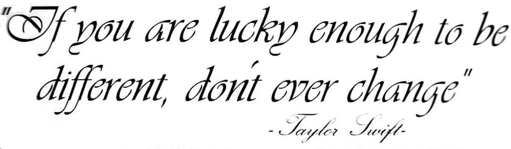 Seinätarrat , Wall decor , Väggtext If you... Taylor Swift