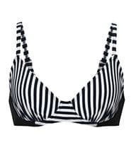 Abecita Salt and Pepper Wire Bra Black striped