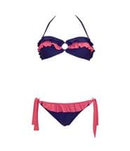 Panos Emporio Semeli Bikini Navy Blue/Pink