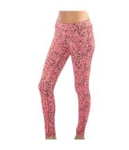 Casall Abstract Tights Orange patterned