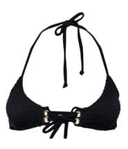 Missya Medina Night Bikini Top Darkgrey