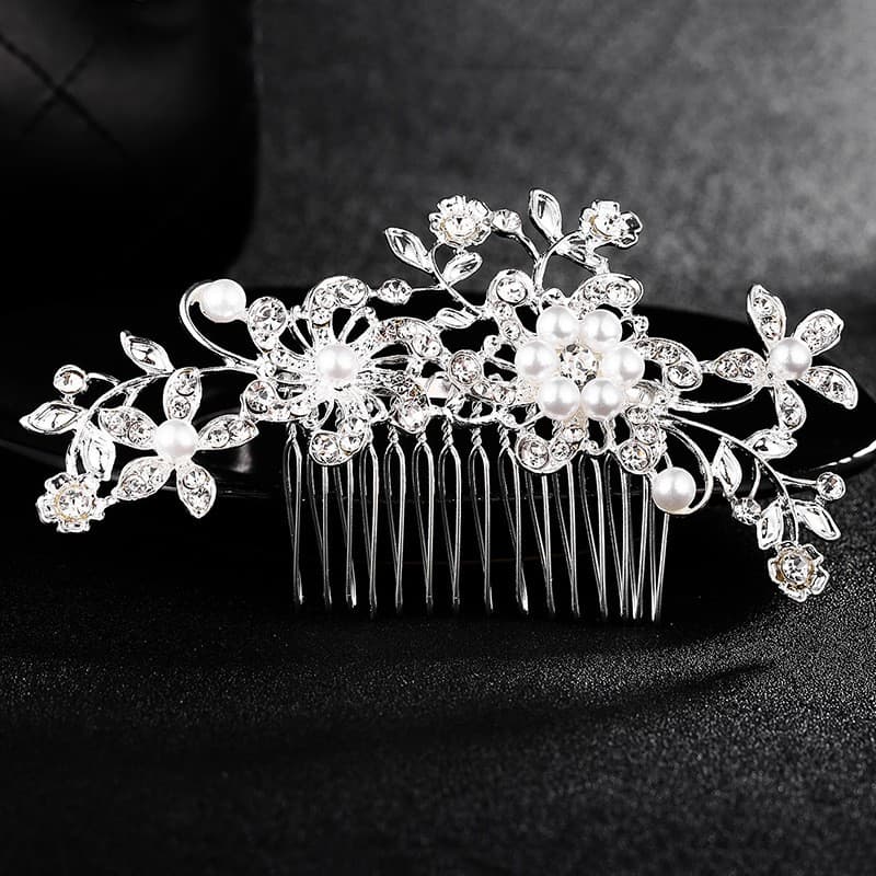 Hårspänne Hårsmycke Tiara Strass Bröllop Fest