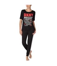 DKNY Only In T-shirt And Jogger Set Black