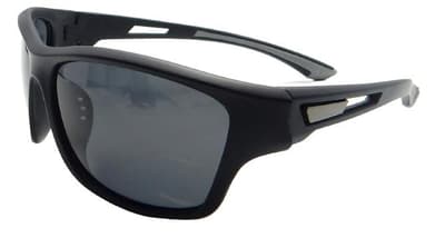 Solglasögon P512-1 Bikerman Polariserad Svart | Ink Fodral