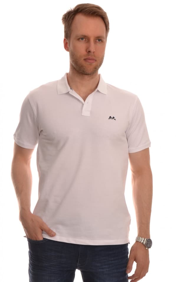 Lindbergh White - Piké 30-404016 Stretch