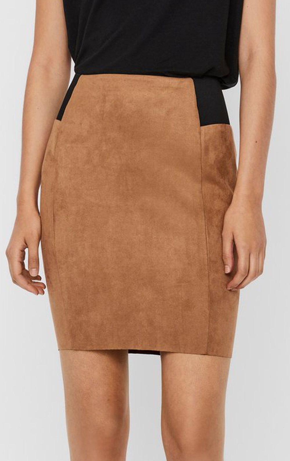 Vero Moda - vmCava HW Faux Suede Skirt