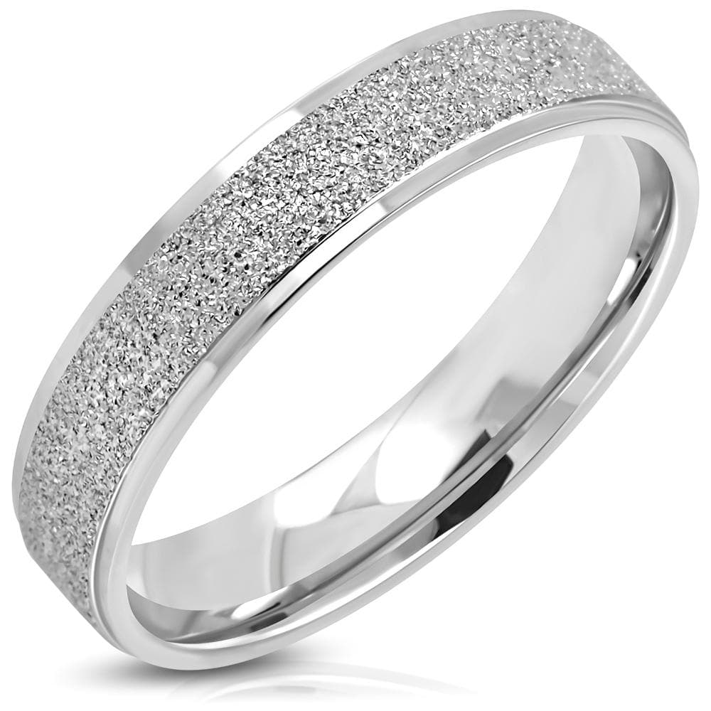 Ring sandblästrad med slipade kanter stål 316L