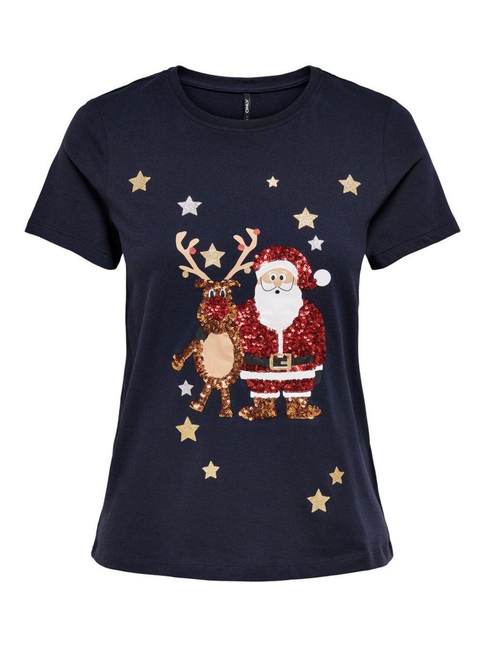 Only - onlYrsa Christmas SS Top